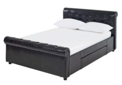 Collection Hayford 2 Drawer Double Bed Frame - Black.